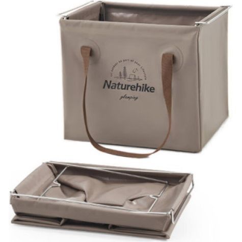 Складний контейнер для води з ПВХ Naturehike CNH22SN002, 20л, темно-зелений | Зображення 1