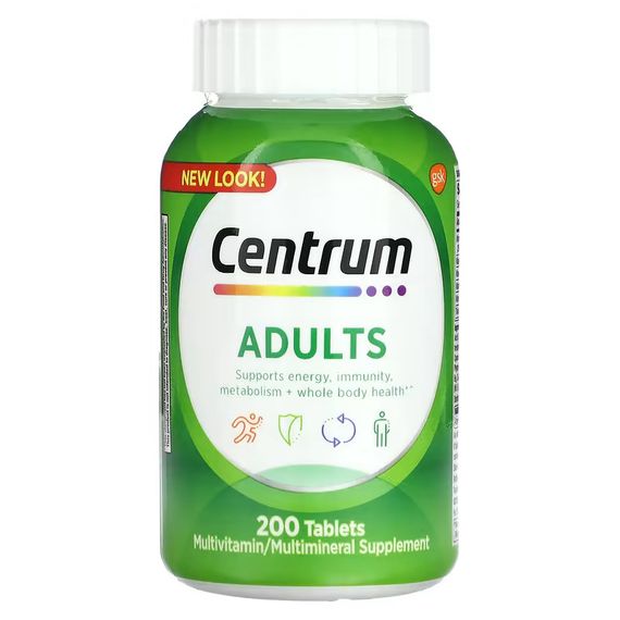 Мультивітаміни Centrum Adults 200 tab 200serv