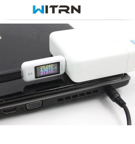 Кабель для питания, зарядки WITRN PD 20V 5A TYPE-C - DC 5.5*2,5 1м для зарядки ноутбука | Зображення 5
