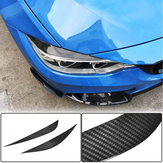 Вії на фари V2 (Карбон) для BMW 4 серія F-32 2012-2020 рр | Зображення 1