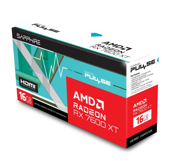 Видеокарта SAPPHIRE Radeon RX 7600 XT 16GB GDDR6 PULSE GAMING OC 11339-04-20G | Зображення 6