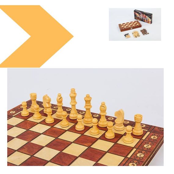 Настільна гра Шахмати, нарди, шашки 30*30 см XPRO G29 (47575-G29_377) | Зображення 1