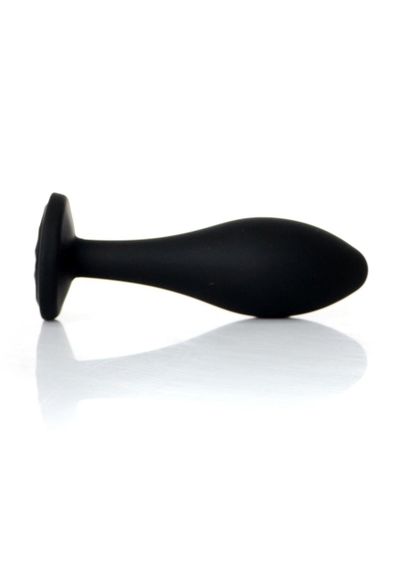 Анальна пробка - Jewellery Silicone Black Plug L Clear Sex Aura | Зображення 2