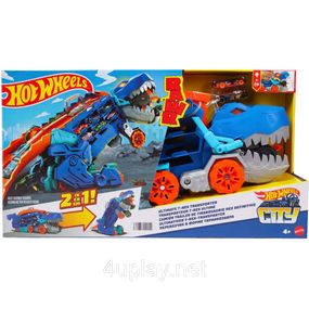 Мега-транспортер Хот Вилс Невероятный Ти-Рекс Оригинал Hot Wheels Ultimate T-Rex Transporter