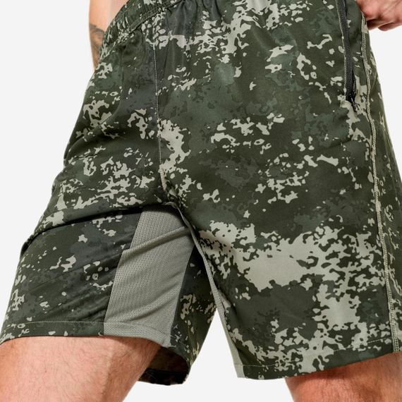 Шорти для фітнесу з кишенями хакі - 2XL | Зображення 5