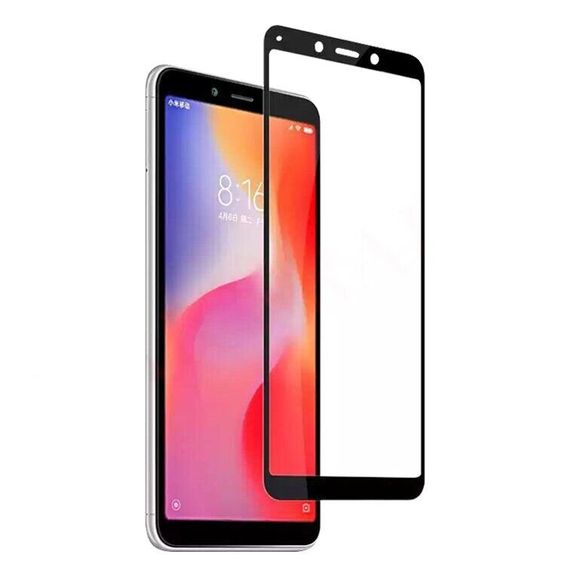Захисне скло 2.5D на весь екран для Xiaomi Redmi 6 колір Білий | Зображення 1