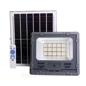 Уличный LED фонарь на солнечной батарее 200 Вт 225 LED прожектор с датчиком движения и пультом