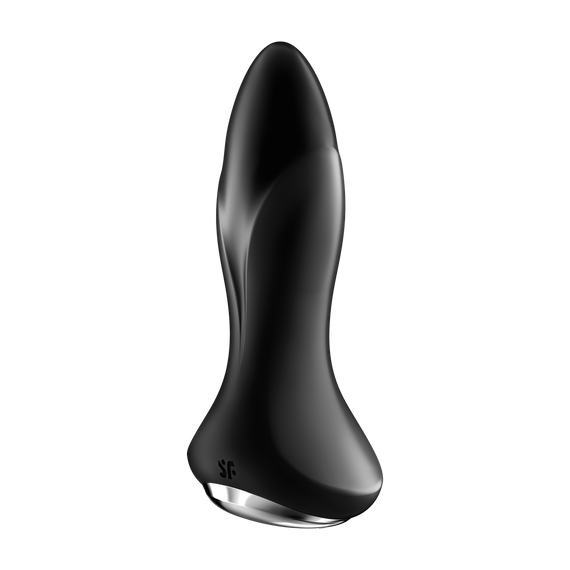 Анальний смарт-вібратор Rotator Plug 1+ з вібрацією та імітацією римінгу, чорний колір Satisfyer (Німеччина) Sex Aura