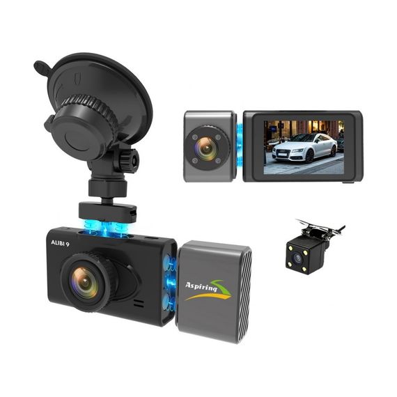 Відеореєстратор Aspiring Alibi 9 GPS, 3 Cameras, Speedcam (Aspiring Alibi 9 GPS, 3 Cameras, Speedcam) | Зображення 4