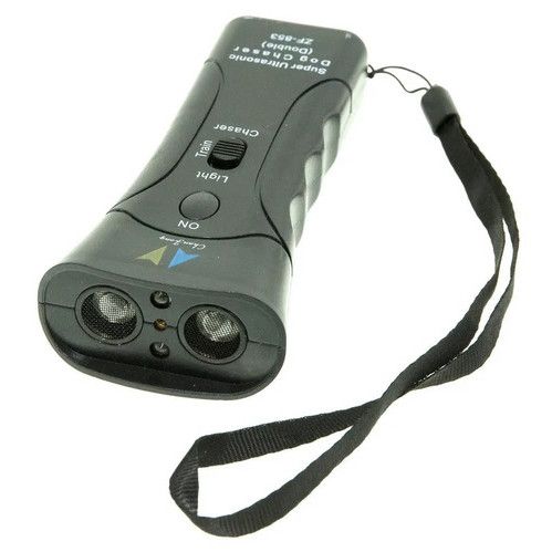 Ультразвуковий відлякувач собак ZF853E Super Ultrasonic Dog Chaser із ліхтариком засіб від QN-362 собак захист | Зображення 4