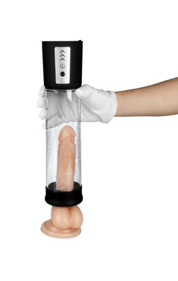 Автоматическая помпа Penis Pump Men Automatic прозрачный Sex Aura | Зображення 4
