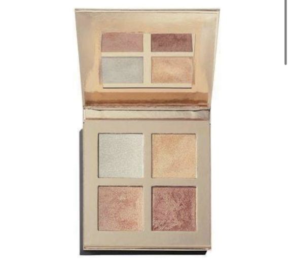 Makeup revolution face quad палетка хайлайтерів incandescent