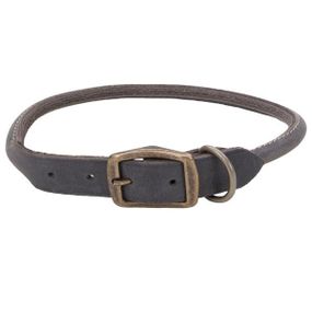Coastal Circle-T Round Dog Collar костал серкл-т круглый кожаный ошейник для собак, 1.6х60см