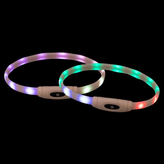 Нашийник Trixie що світиться з USB силікон різнокольоровий XS–XL 65 см х 16 мм | Зображення 4