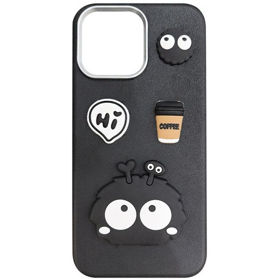 Чохол TPU Leather Toys для Apple iPhone 13 Pro (6.1") Monster / Black