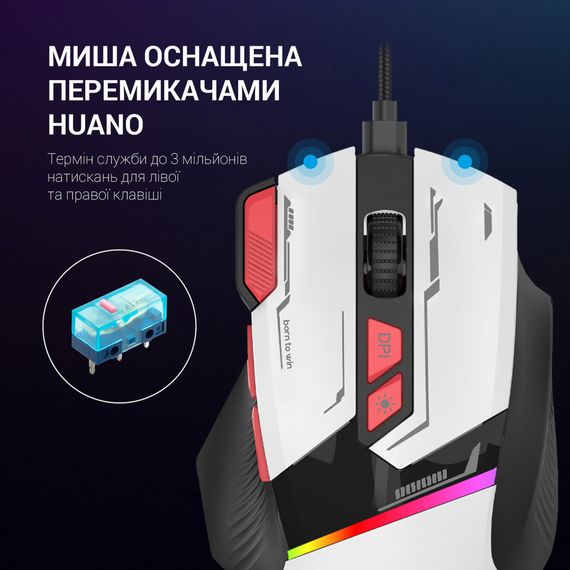 Мишка GamePro GM300W USB White (GM300W) | Зображення 4
