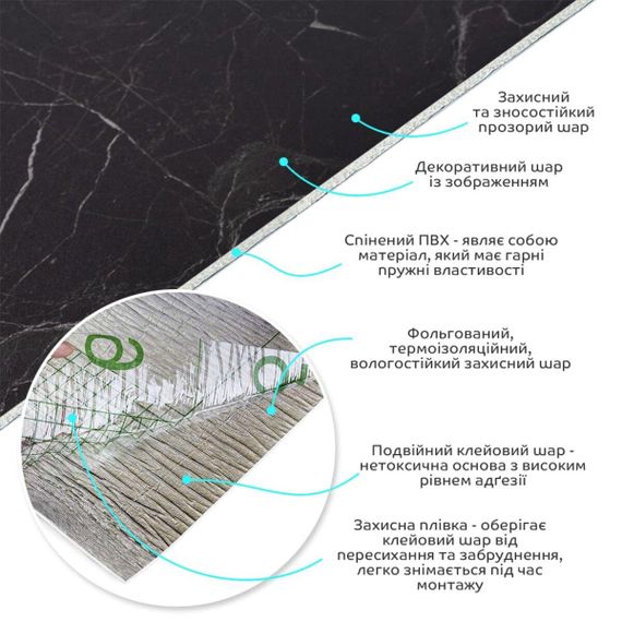 Самоклейна вінілова плитка в рулоні 600х3000х2мм Мат SW-00002974 | Зображення 1