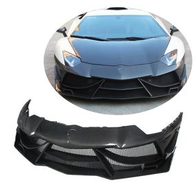 Накладки на передний бампер Lip (карбон) для Lamborghini Aventador 2011-2022 гг