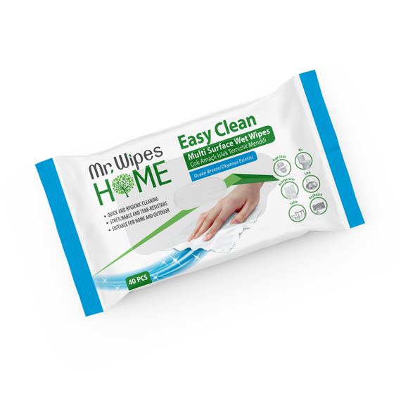 Вологі серветки для прибирання Farmasi Mr. Wipes «Бриз океана» 40 шт | Зображення 5