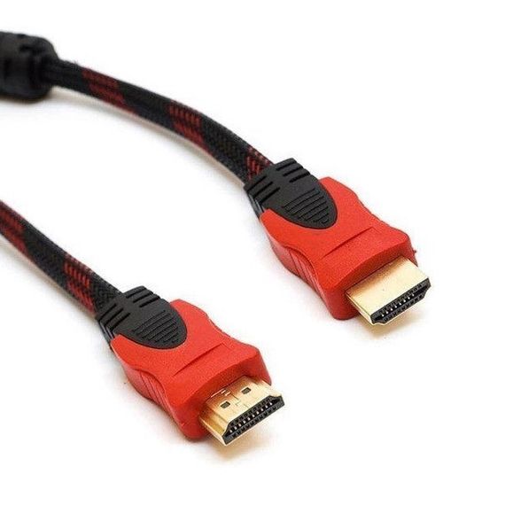 Кабель усиленный 5м переходник адаптер HDMI-HDMI папа-папа аудио видео шнур в обмотке | Зображення 3