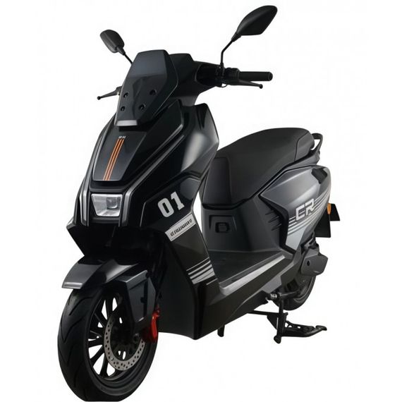 Електроскутер Crosser CR-22 2500W 72V 35 Ah Graphene, до 80 км, 65 км/год, сучасний міський електроскутер Чорний