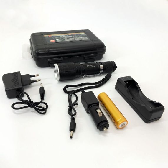 Портативний світлодіодний ліхтар з USB-зарядкою Bailong, Військовий тактичний ліхтар OU-31 | Зображення 5