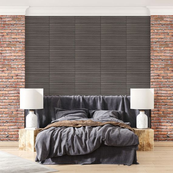 Покриття вінілове самоклеюче 3D рейки 600х600х2,8мм Металевий попіл SW-00002196 | Зображення 5