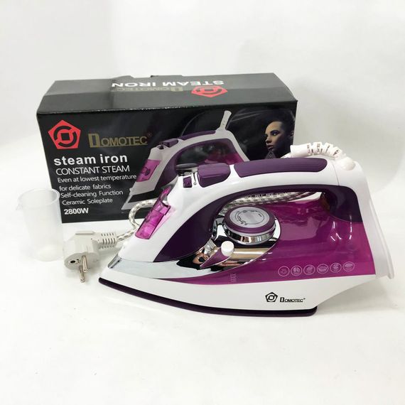 Парова праска для одягу Domotec MS 2201 2800W | Парова праска відпарювач | PY-364 Парова праска-очисник