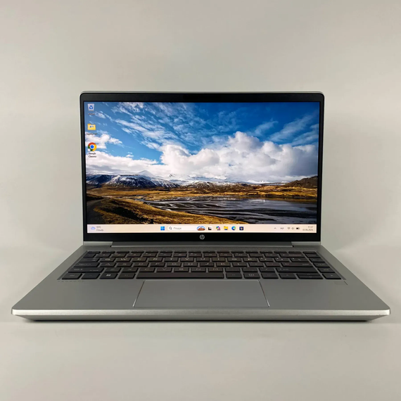 Ноутбук HP Probook 445 G10 / 14" (1920x1080) IPS / AMD Ryzen 5 7530U (6 (12) ядер по 2.0 - 4.5 GHz) / 16 GB DDR4 / 256 GB SSD / AMD Radeon Vega 6 Graphics / WebCam / TouchID б/у + Подарок Беспроводная мышь / USB | Зображення 1
