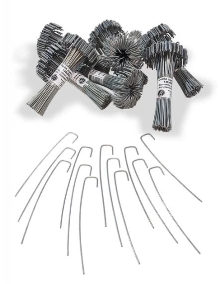 Скоби оцинковані для сітки від кротів 130х20х15 50 шт | Зображення 2