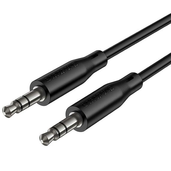 Аудио кабель Aux Borofone BL26 Standard (1m) Black | Зображення 1