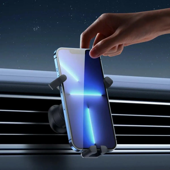 Держатель для мобильного Baseus Stable Gravitational Car Mount (Air Outlet version), держатель на дефлектор, д | Зображення 7
