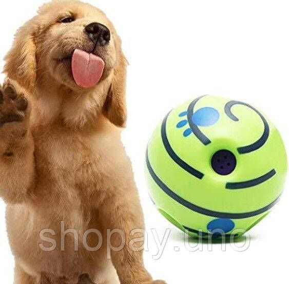 Іграшка для собак зі звуком Wobble Wag Giggle гигикаючий м'яч для гри з собакою | Зображення 2
