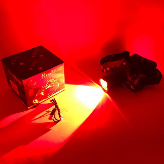 Фонарь на голову для туристов PLD-T115-2PM10-TG, Мощный аккумуляторный фонарик на голову MY-40 | Зображення 9