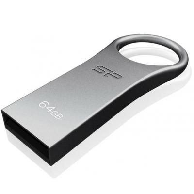 USB флеш накопичувач Silicon Power 64GB Firma F80 Silver USB 2.0 (SP064GBUF2F80V1S) | Зображення 1