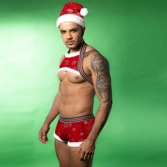 Новорічний чоловічий еротичний костюм JSY 9133 One Size | Зображення 3