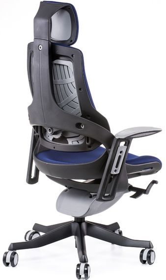 Крісло офісне Wau navybluе fabric з регулюванням гойдання Tilt tеnsion та Tilt Lock control | Зображення 2