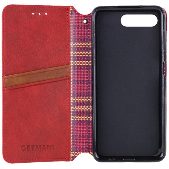Шкіряний чохол-книжка GETMAN Cubic (PU) для Apple iPhone 7 plus / 8 plus (5.5") Червоний | Зображення 2