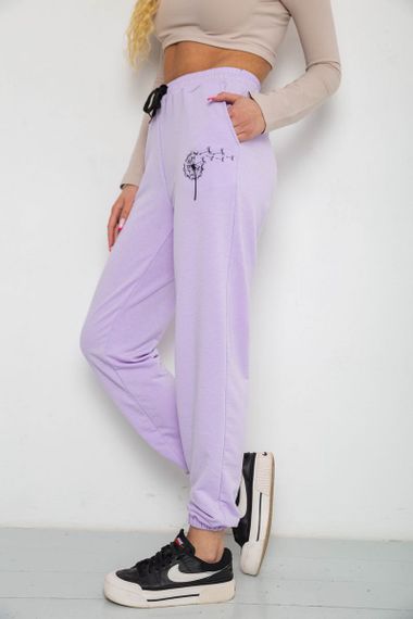 Спортивні штани жіночі, колір світло-бузковий, 238R121 | Зображення 2