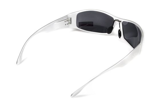 Окуляри захисні Global Vision BAD-ASS-1 Silver (gray) чорні в металевій оправі | Зображення 9