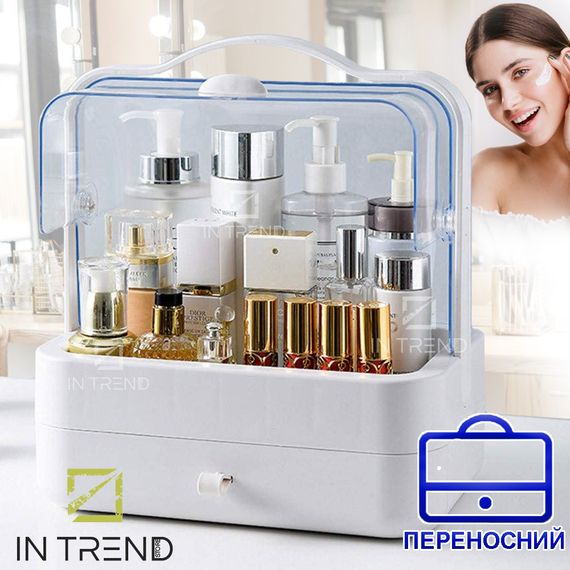 Органайзер для косметики з 2 секціями білий XPRO YM206 Single Drawer (MER-14969_601) | Зображення 2
