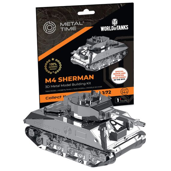 Конструктор Metal Time колекційна модель M4 Sherman (MT070) | Зображення 7
