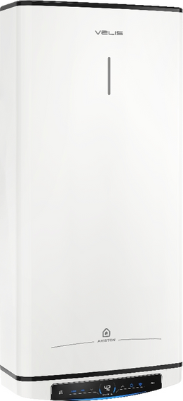 Водонагрівач Ariston VELIS PRO DRY WIFI 80 EU 80 л, 3.0 кВт, "сухий" ТЕН, універсальний, прямокутний, білий (3100909) | Зображення 1
