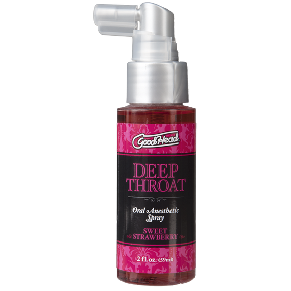 Спрей для мінету Doc Johnson GoodHead DeepThroat Spray - Sweet Strawberry 59 мл для глибокого мінету Sex Aura