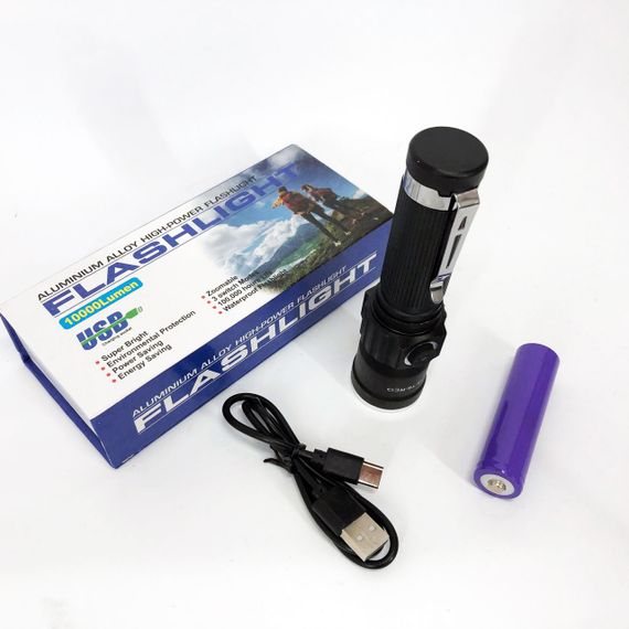 Ліхтар для дому з зарядкою від розетки, Армійські тактичні ліхтарі, Невеликий ручний ліхтар QB-49 | Зображення 8