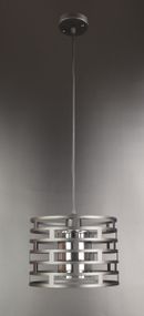 Люстра підвісна LOFT на 1 лампочку 25875 Чорний 30-90х25х25 см.