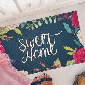 Коврик придверный с принтом Sweet home 45x75x0,4 см (KOV_20S008)