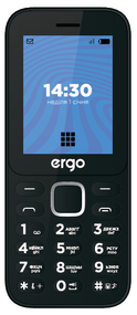 Мобільний телефон ERGO E241 Dual Sim Black