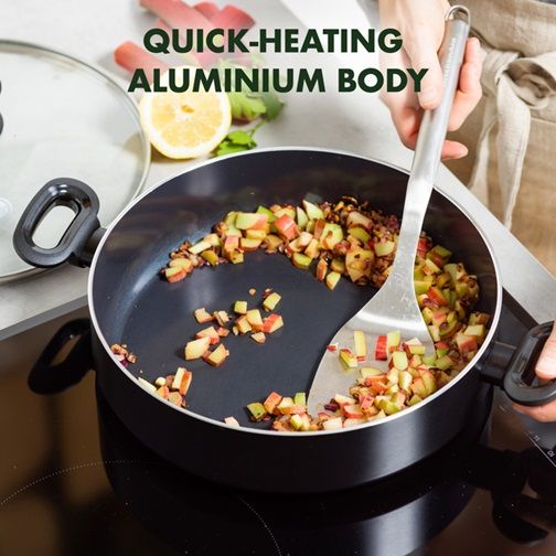 Сотейник із кришкою GreenPan Torino CC001694-001 28 см 4.2 л чорний | Зображення 4