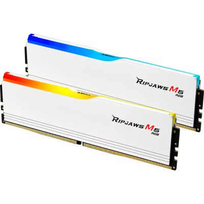 Модуль памяти для компьютера DDR5 64GB (2x32GB) 6000 MHz Ripjaws M5 RGB Matte White G.Skill (F5-6000J3238G32GX2-RM5RW) | Зображення 2